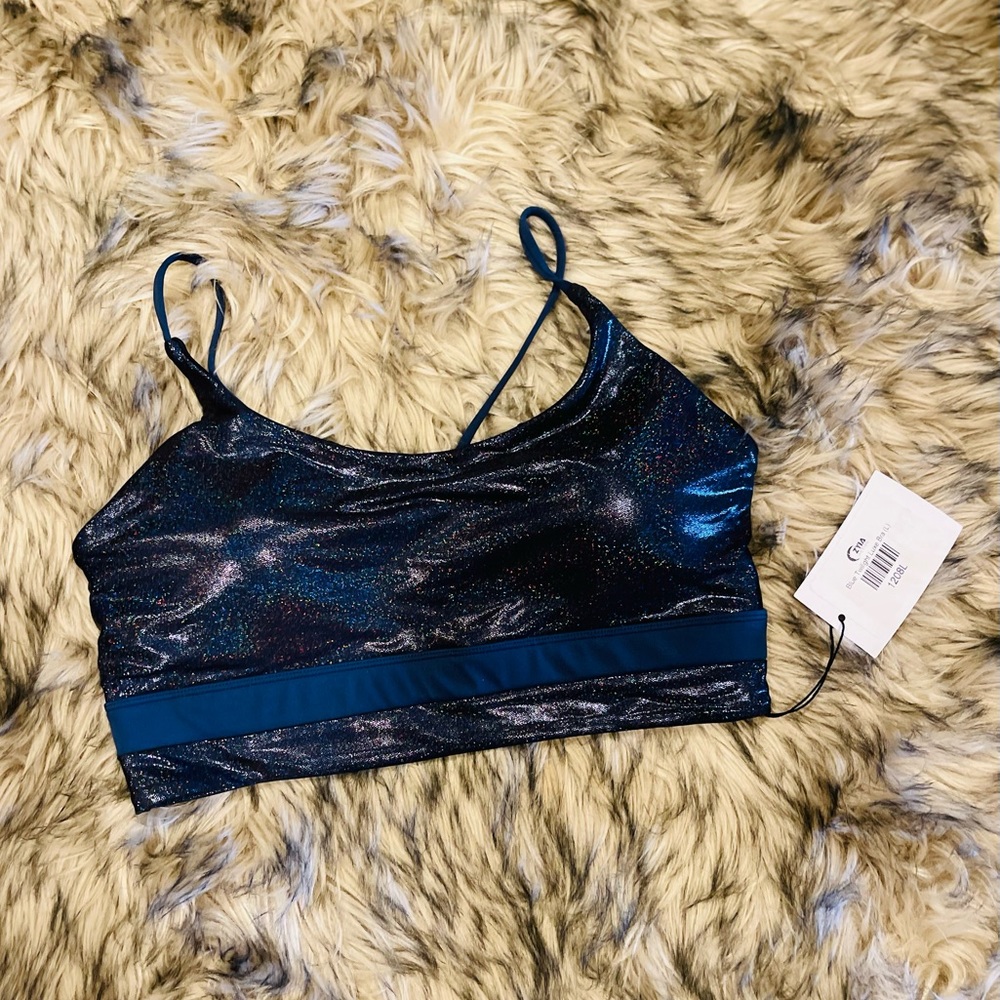 NWT Zyia Sports Bra Holographic design